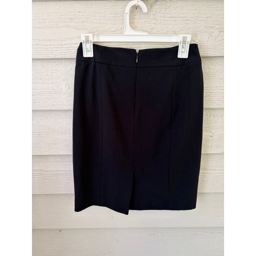 Calvin Klein Black Pencil Skirt Size 2 Classic Career Workwear - Picture 5 of 5
